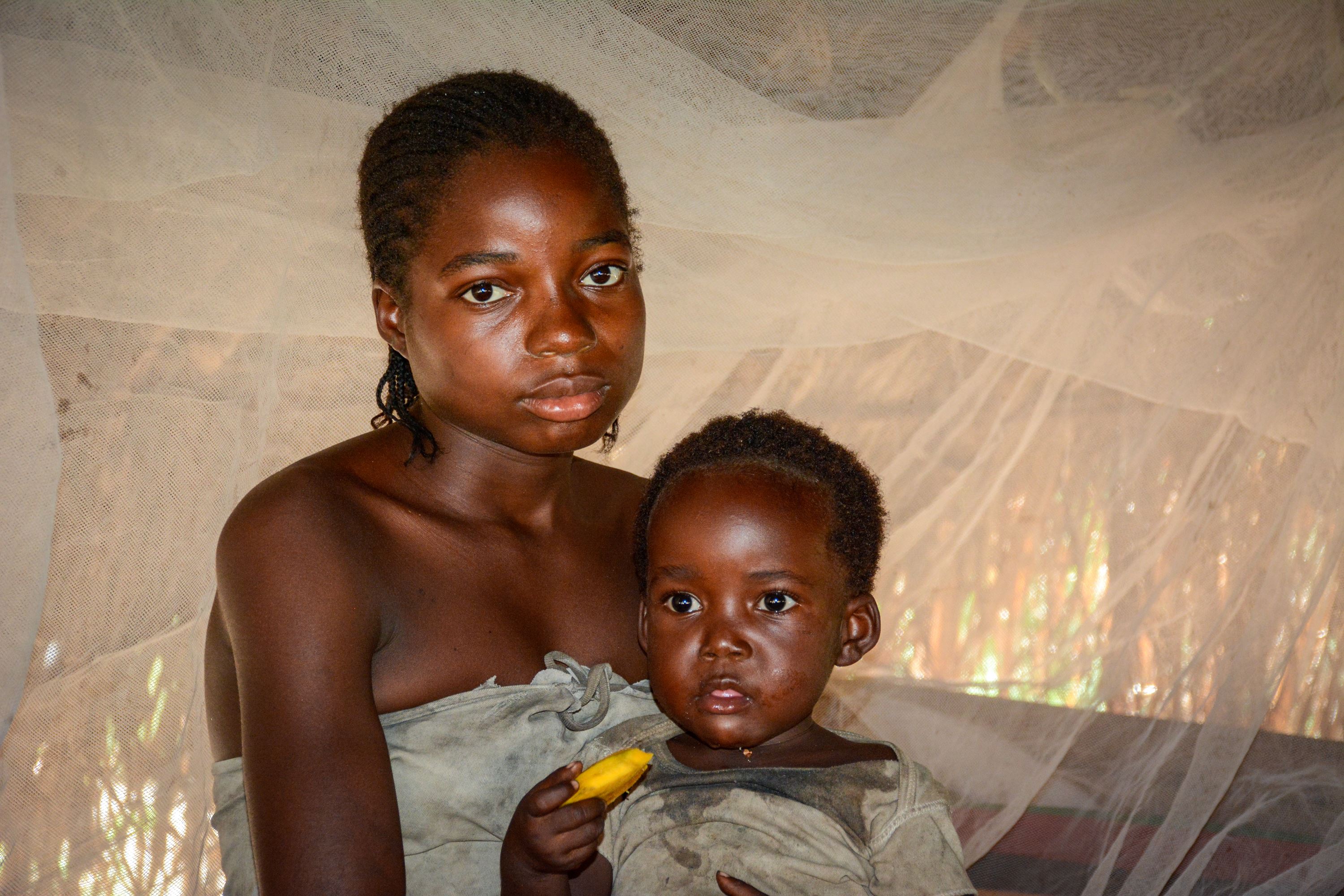 Madre e hijo en Sudán del Sur